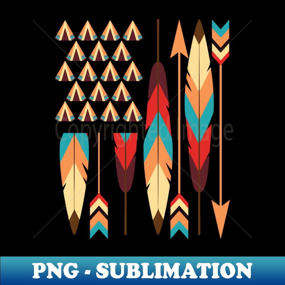 Native American Flag - PNG Transparent Sublimation Design - - Inspire ...