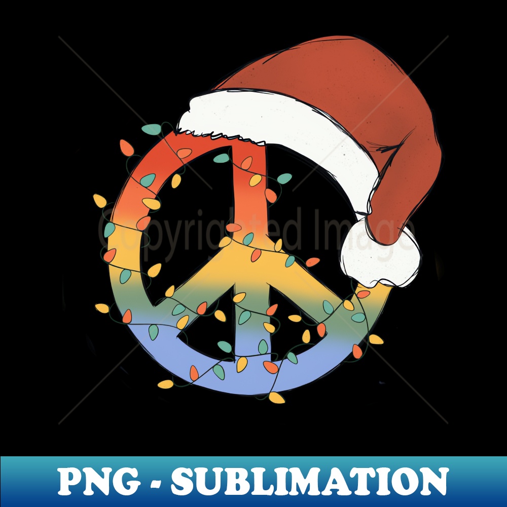 Visions of Lasting Peace Santa Hat