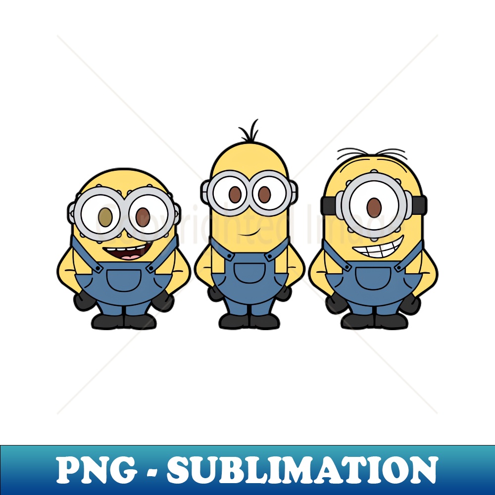 Minions Kevin Stuart and Bob - Unique Sublimation PNG Downlo | Inspire ...