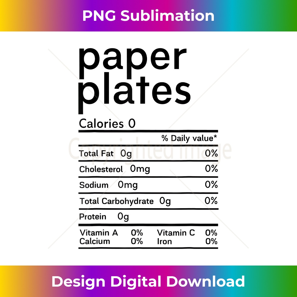 Paper plates nutrition facts Thanksgiving dinner Sophistic Inspire
