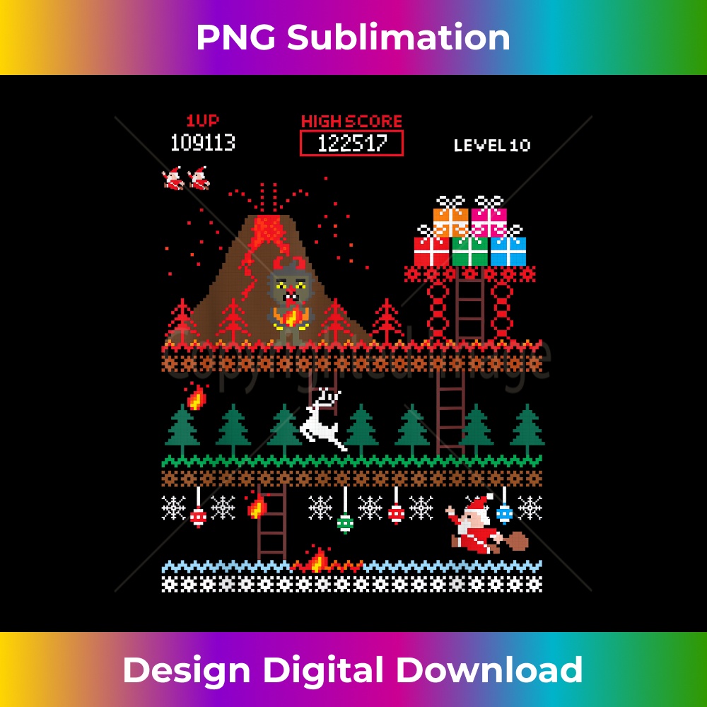 Santa vs Krampus Pixel Art 8-Bit Christmas Ga - Sophisticate | Inspire ...