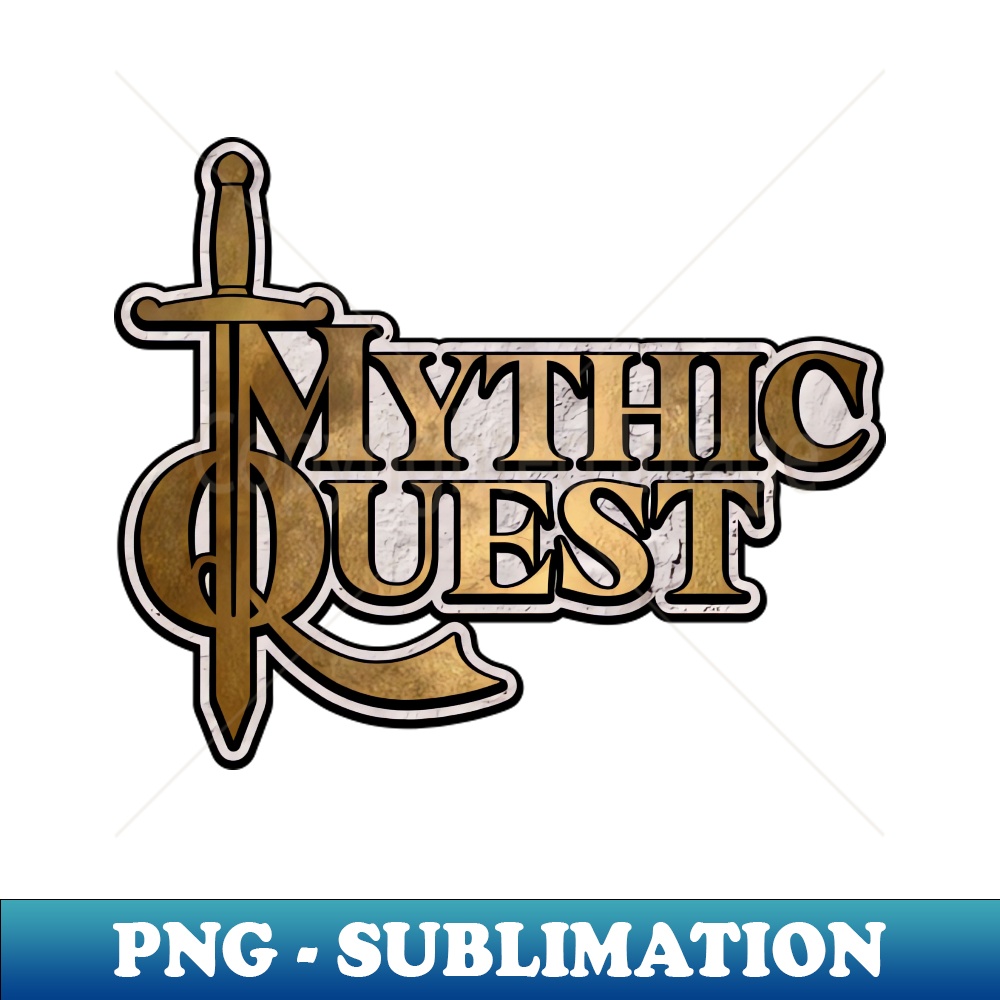 Mythic Quest Raised Logo Aesthetic Sublimation Digital Fil Inspire