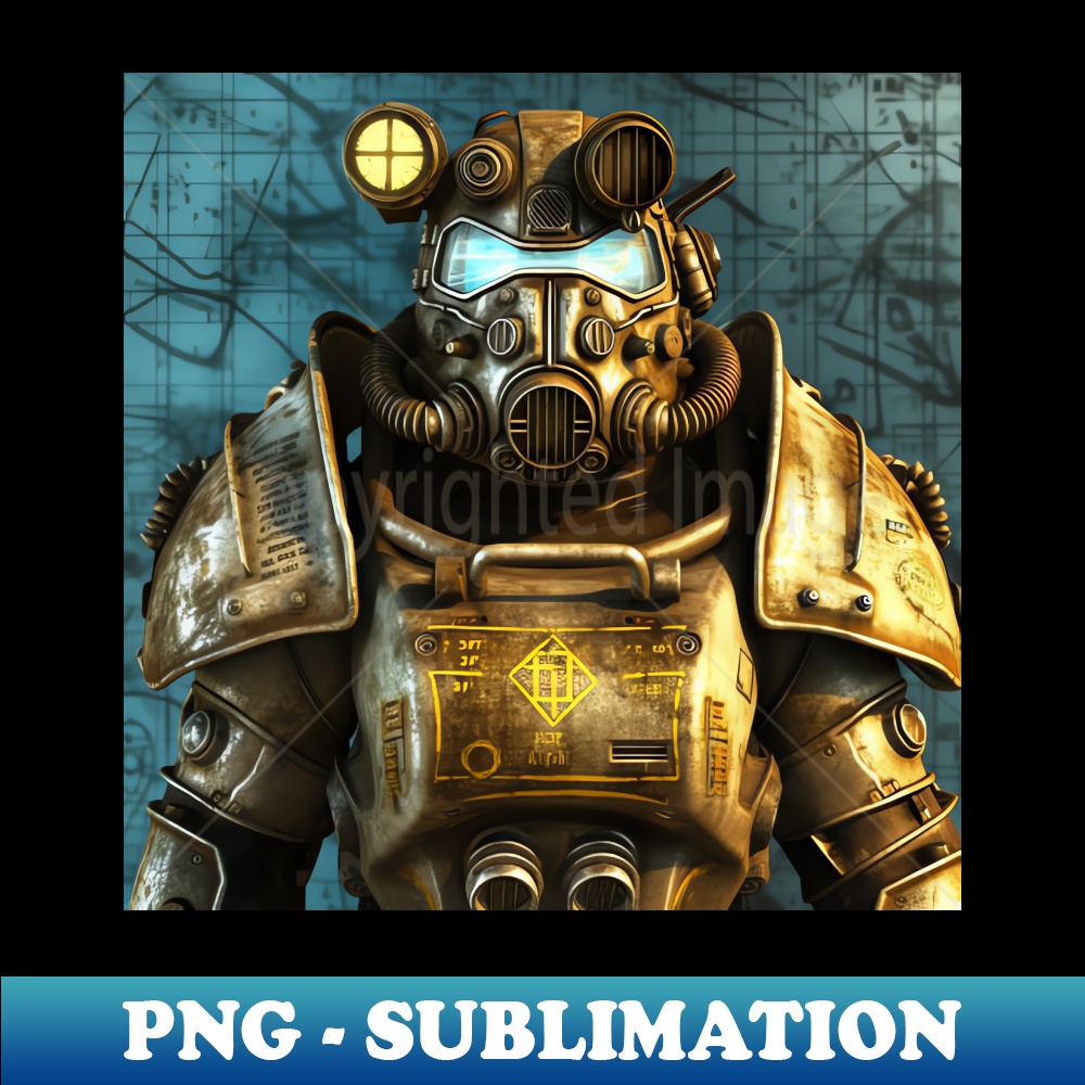 Fallout Inspired Power Armor - Unique Sublimation PNG Downlo - Inspire ...