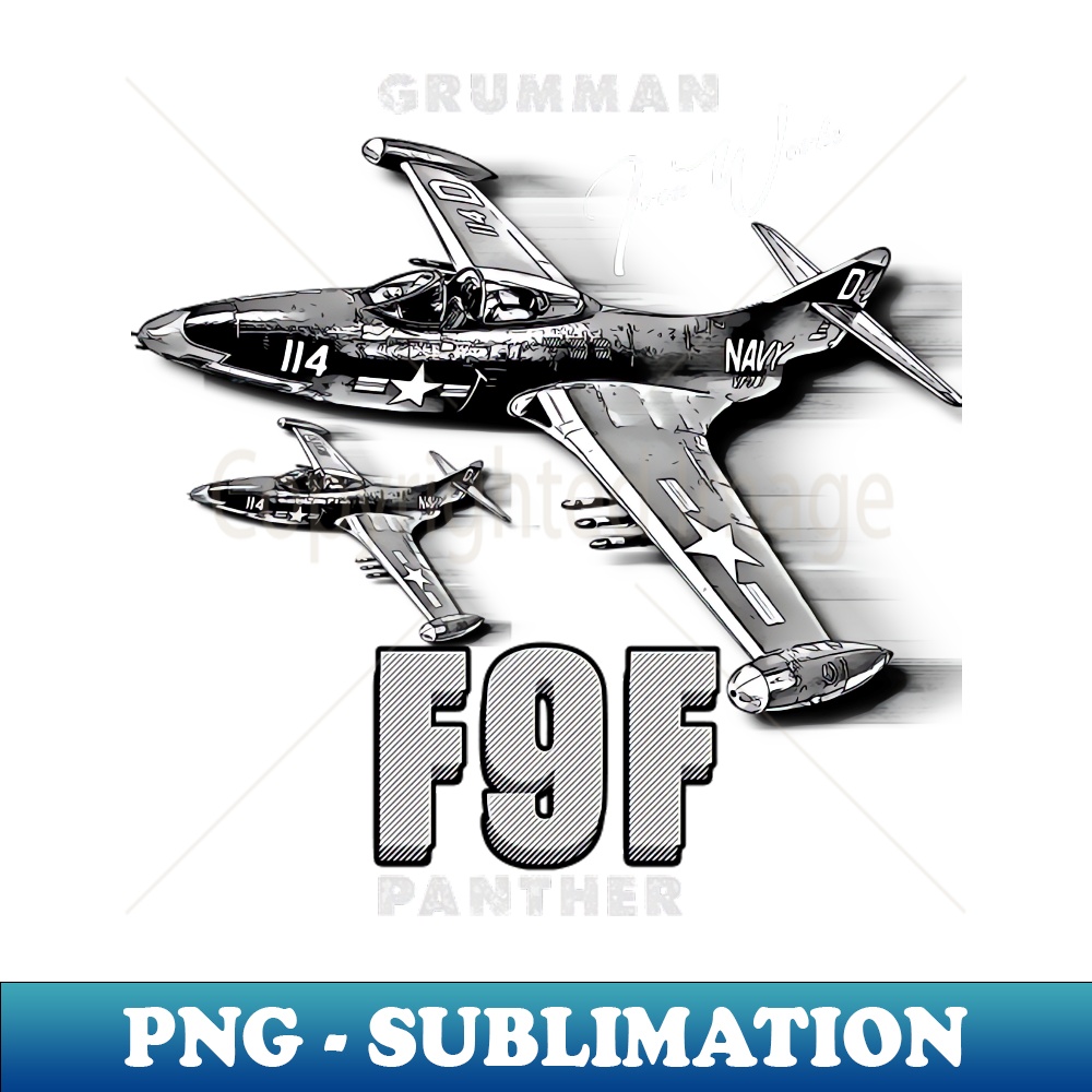 Grumman F9F Panther CarrierBased Jet Fighter PNG Transpar Inspire