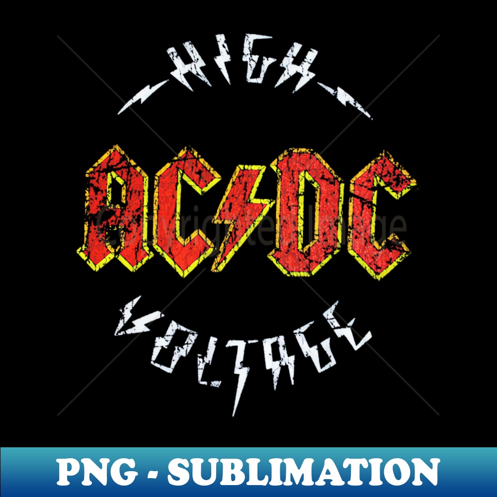 high voltage - acdc - Stylish Sublimation Digital Download - | Inspire ...
