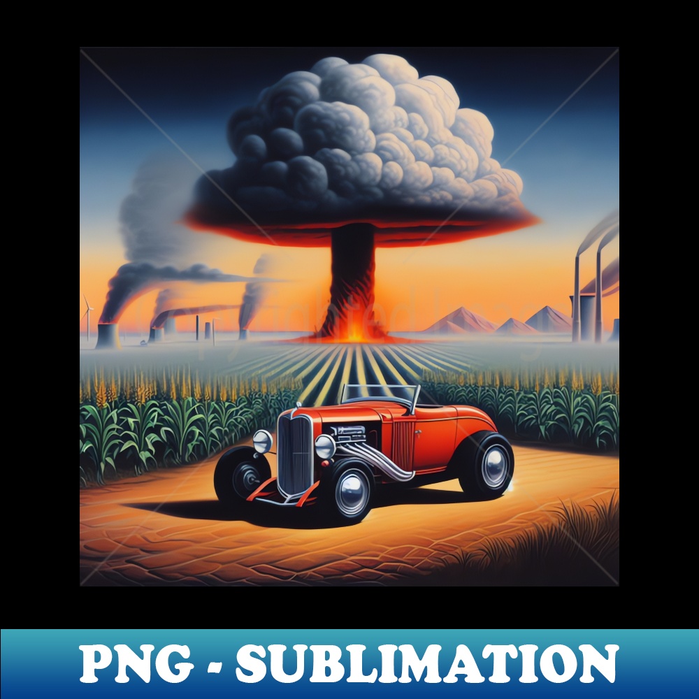 Atomic Hot rod - PNG Transparent Digital Download File for S - Inspire ...