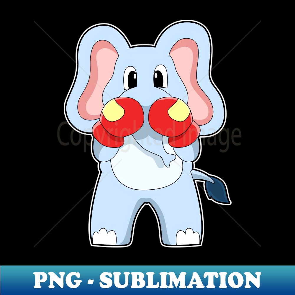 Elephant at Boxing with Boxing gloves - Premium Sublimation | Inspire ...