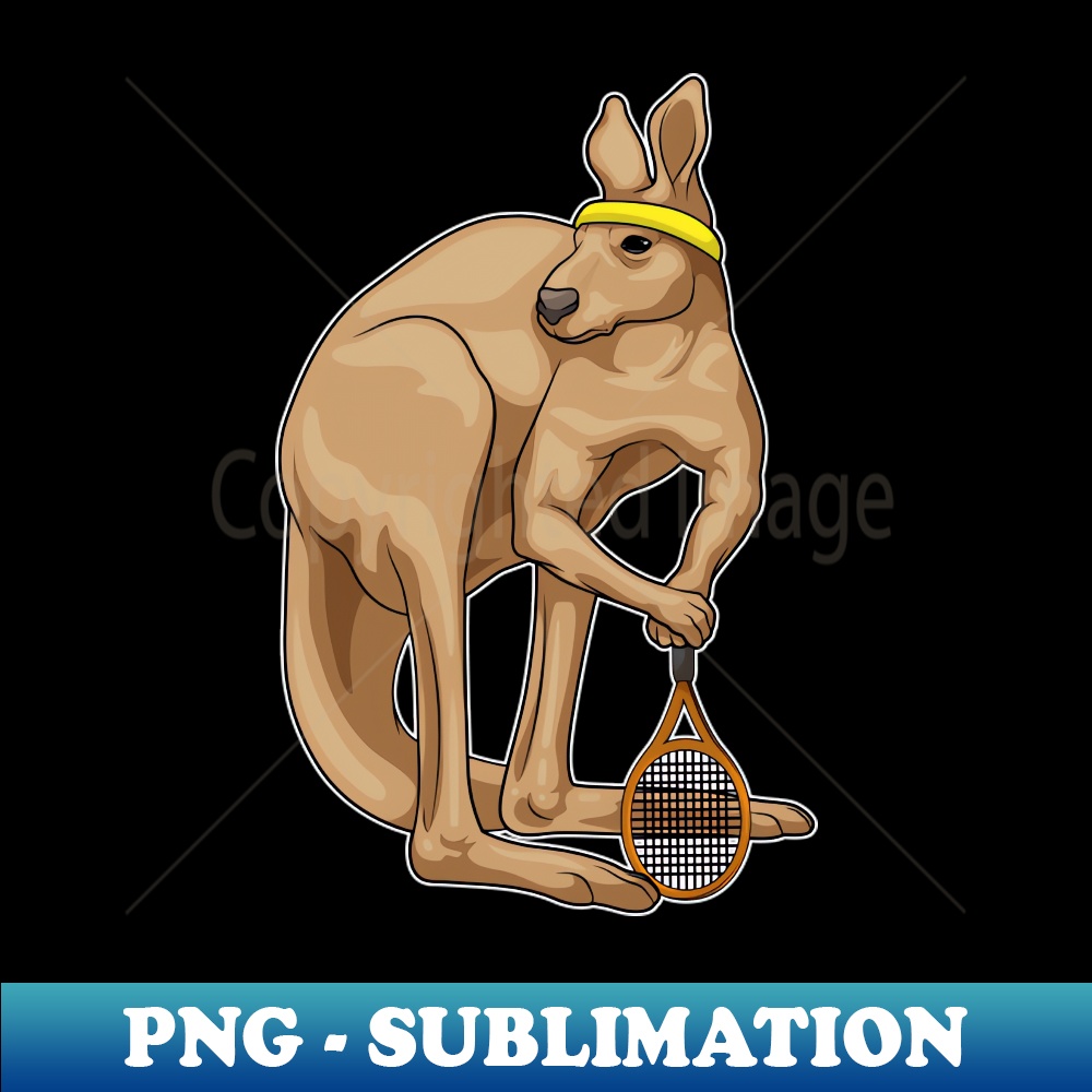 Kangaroo Tennis Tennis racket PNG Transparent Sublimation Inspire