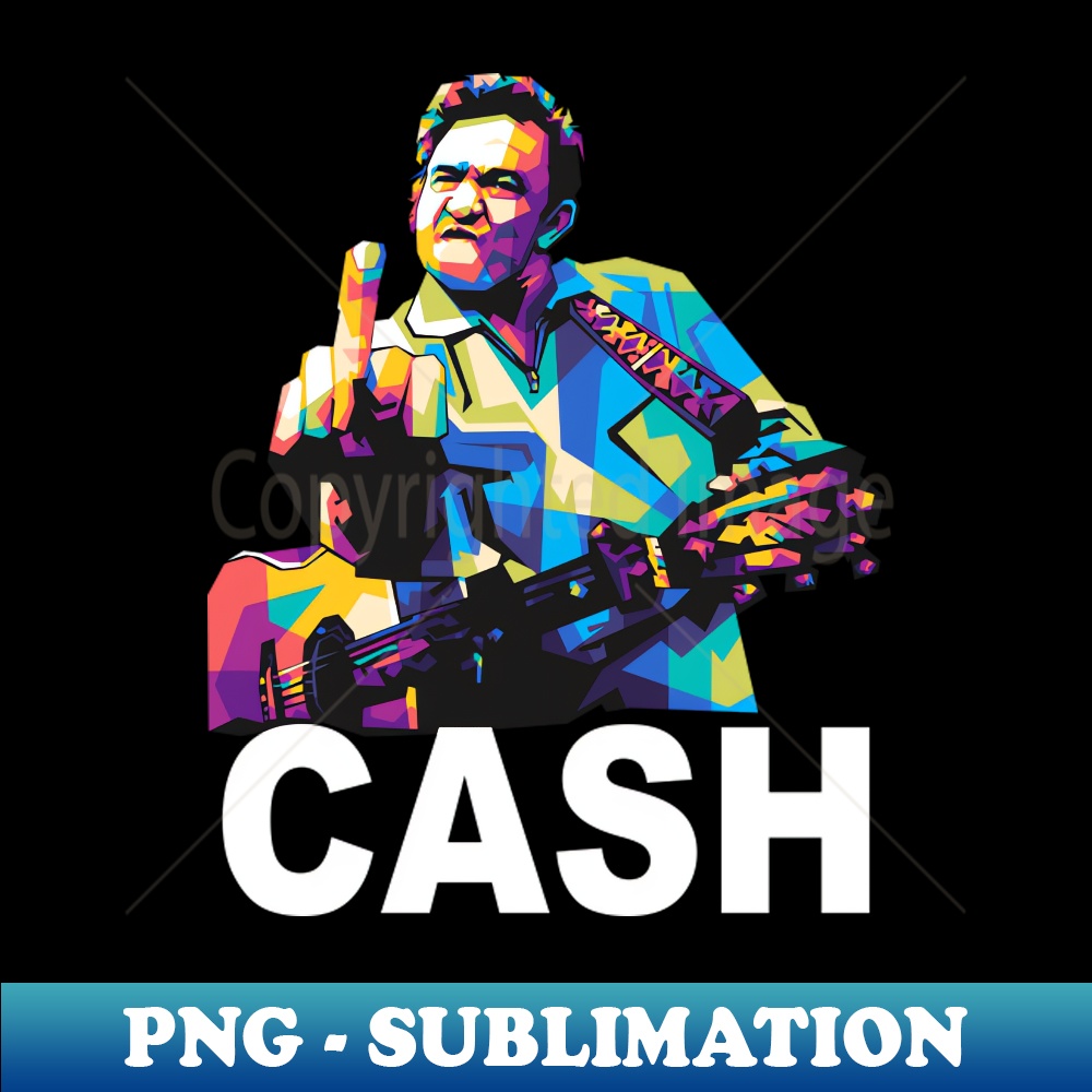 Johnny Cash WPAP - Artistic Sublimation Digital File - Spice | Inspire ...