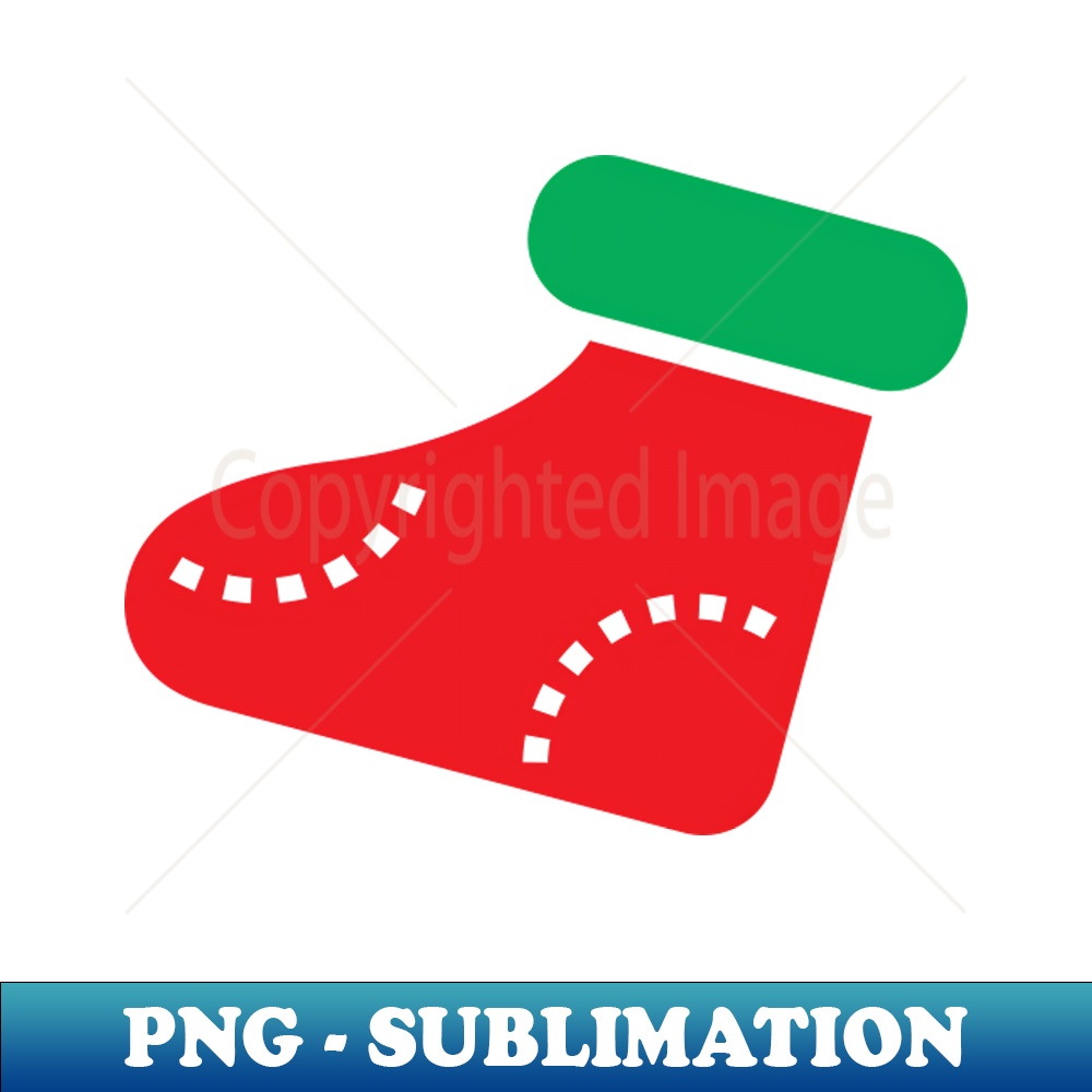 Santa Claus Boot - PNG Transparent Sublimation Design - Perf - Inspire