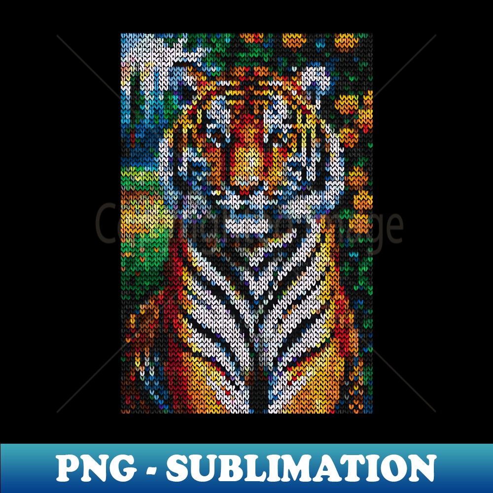 Tiger mosaic painting - PNG Transparent Digital Download Fil - Inspire ...