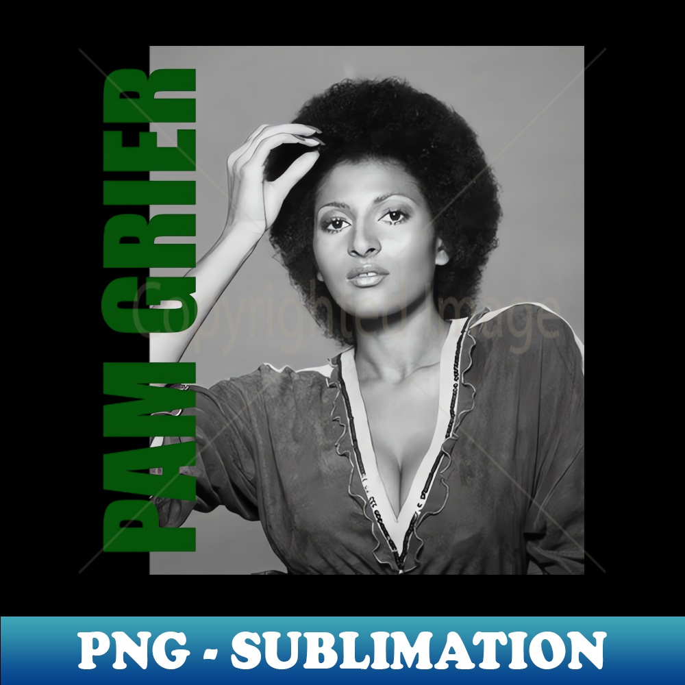 Pam Grier Pam Grier Retro Aesthetic Fan Art 90s - PNG Tran - Inspire Uplift