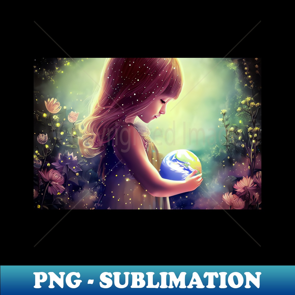 Fantasy Signature fantasy girl and earth - Signature Sublimation PNG File - Un - Inspire ...