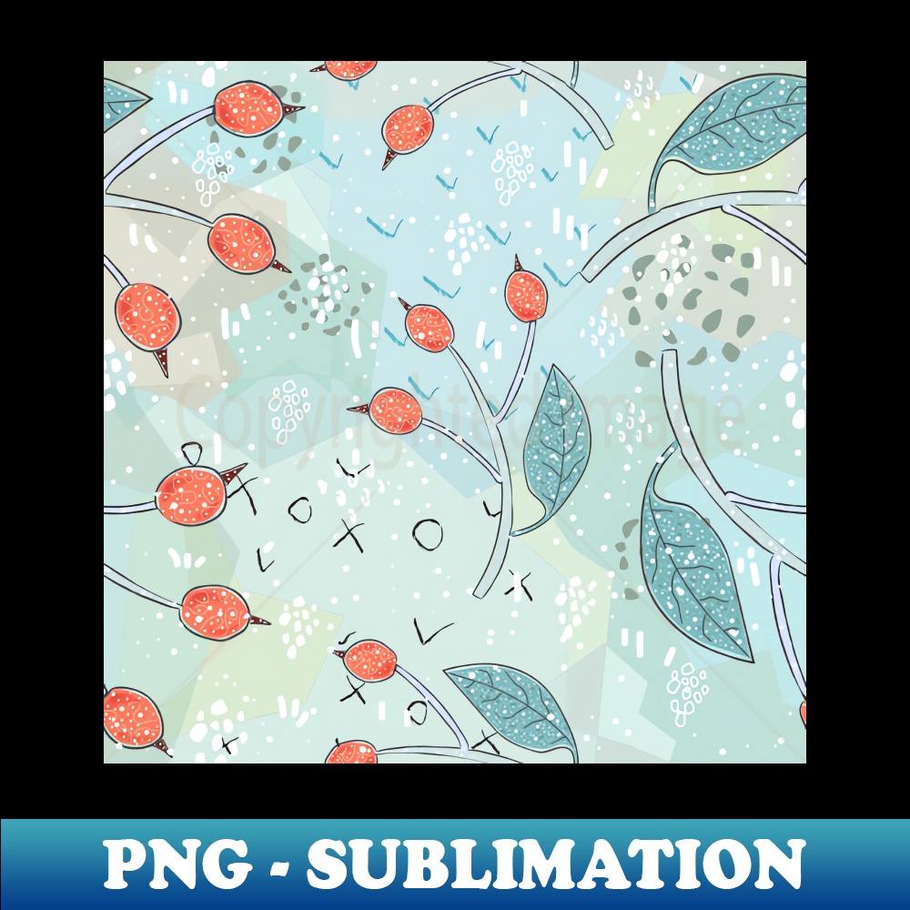 Winter Berry - Digital Sublimation Download File - Add a Fes | Inspire ...