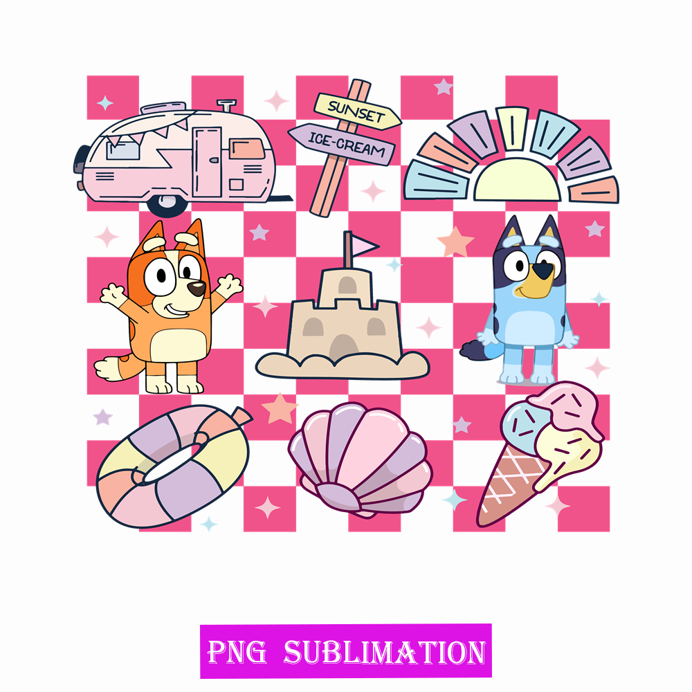 Bingo and bluey png | Inspire Uplift