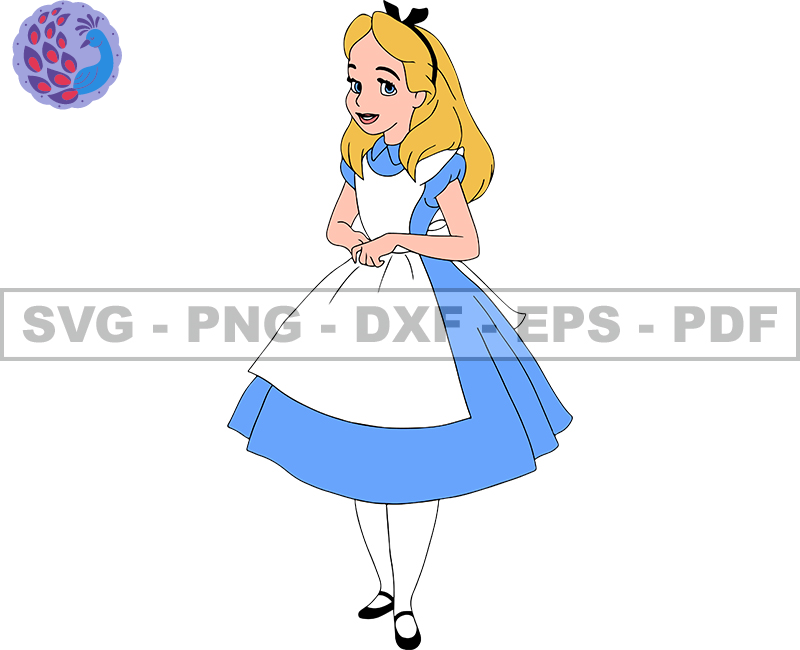 Alice In Wonderland Svg Alice Svg Cartoon Customs Svg Eps Inspire
