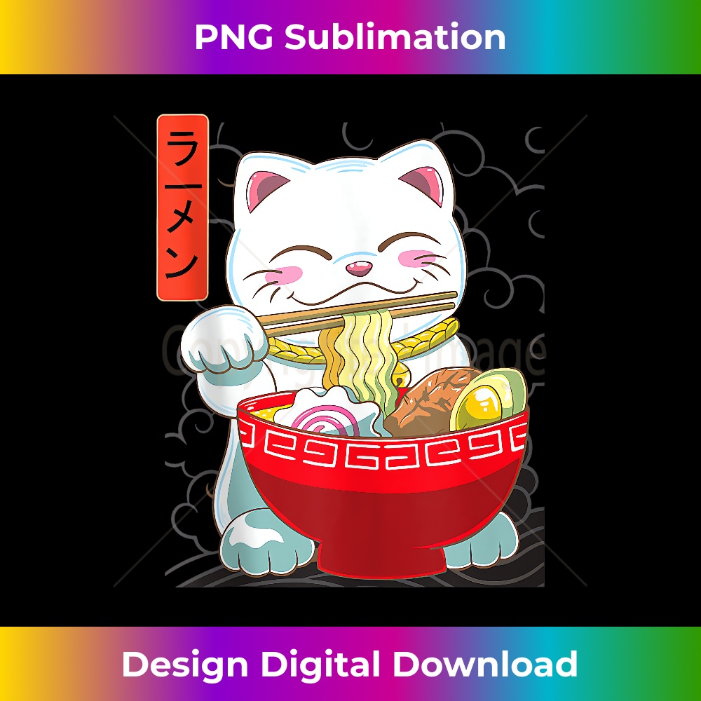 Kawaii Neko Ramen Cute Ramen Cat Japanese Noodle Funny Anime | Inspire ...