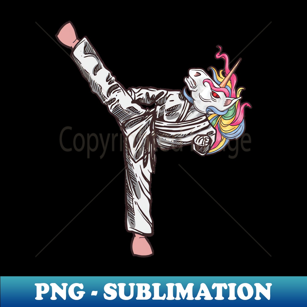Judo unicorn Vintage Sublimation PNG Download Unleash Yo Inspire