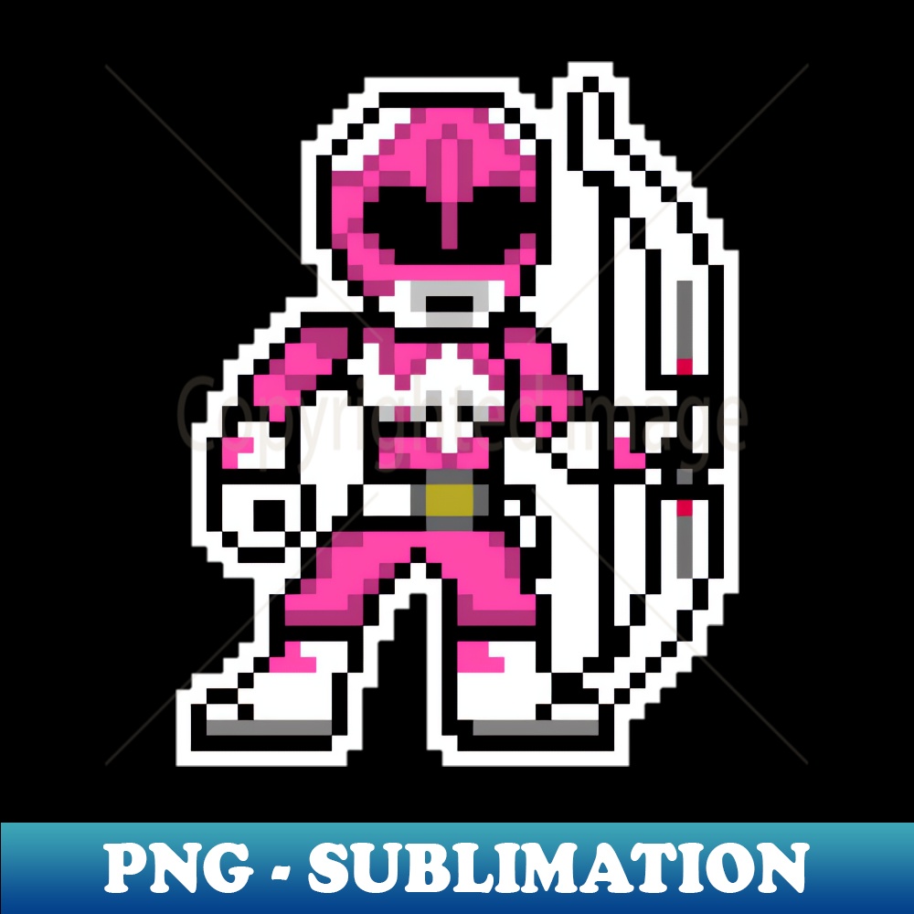Pink Ranger Pixel - Elegant Sublimation PNG Download - Defyi - Inspire ...