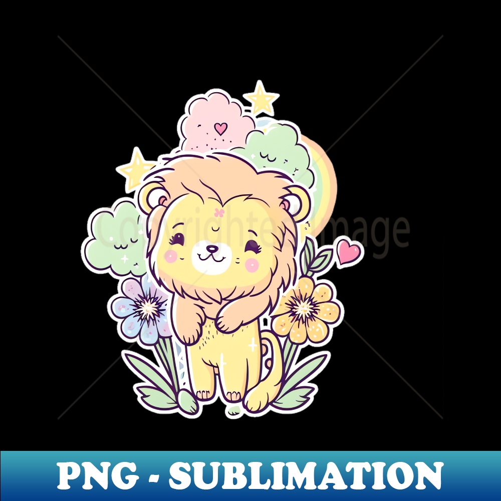 Baby Lion - PNG Transparent Sublimation File - Perfect for S | Inspire ...