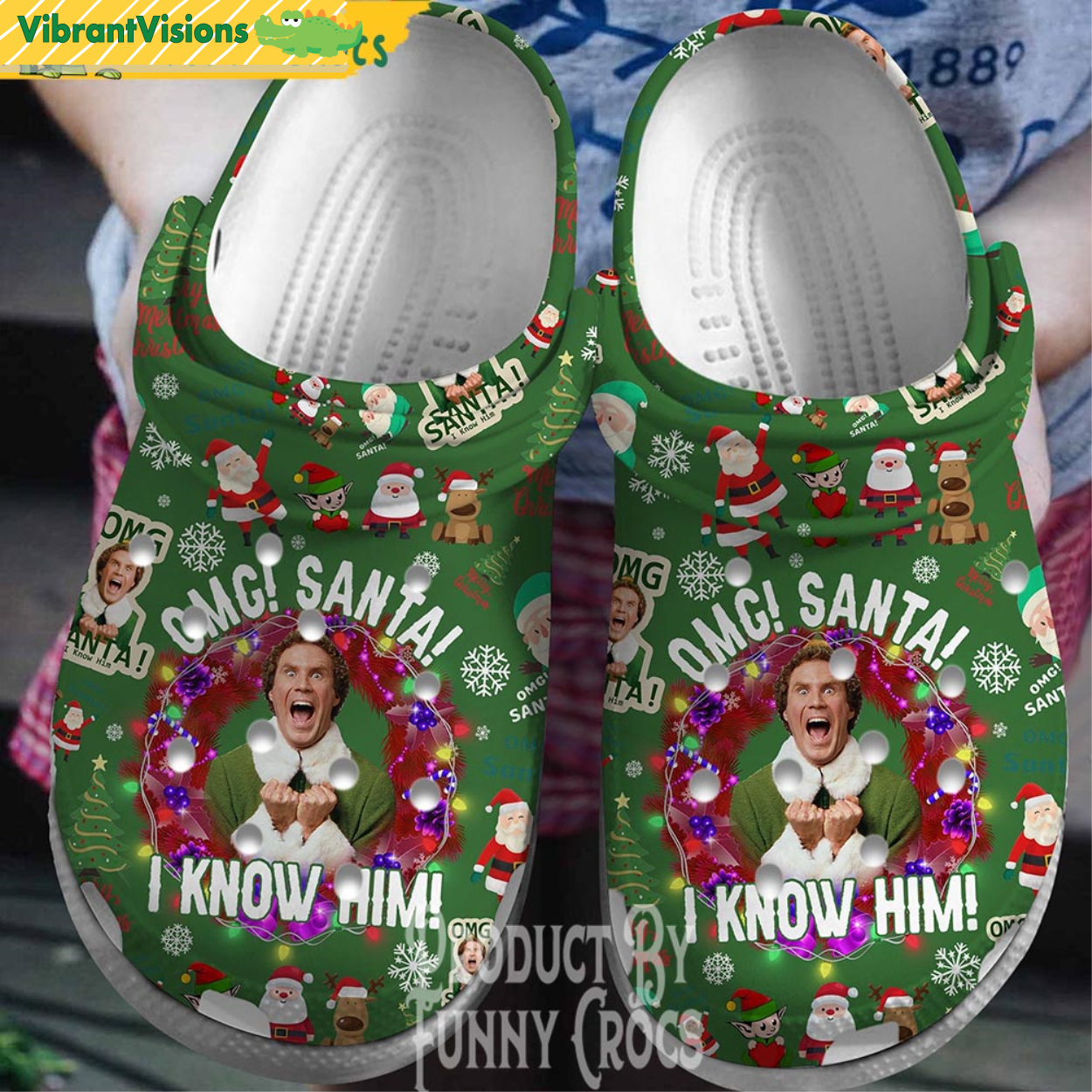 Elf Crocks Omg Santa I Know Him Elf Crocs Clogs - Discover Comfort And | Inspire ...