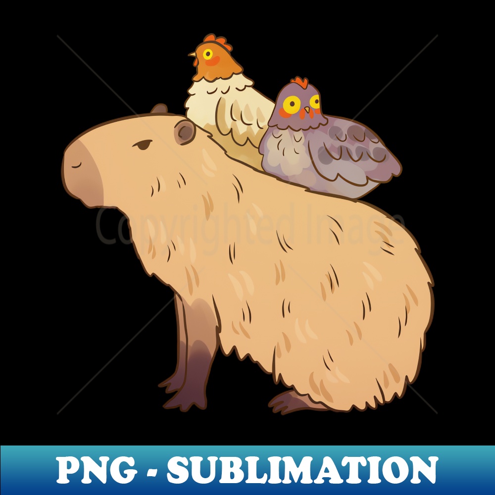 Cute capybara and chickens friends illustration - Sublimatio | Inspire ...
