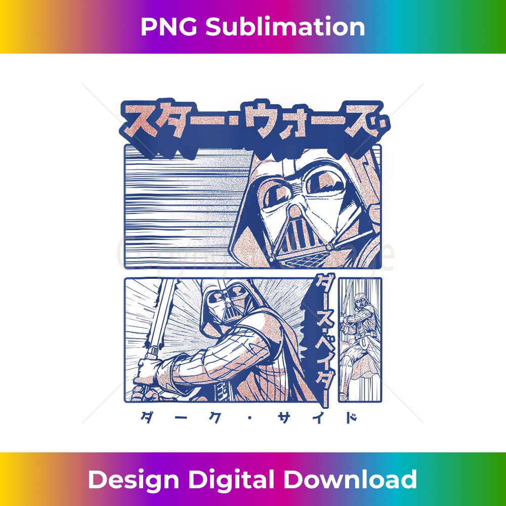 Star Wars Darth Vader Anime Style Portrait Panels Tank To - | Inspire ...