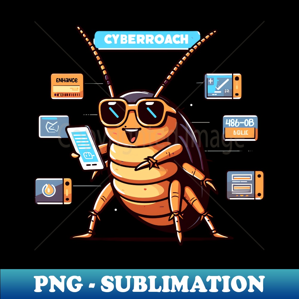 Cyber Cockroach - PNG Transparent Sublimation File - Perfect | Inspire ...