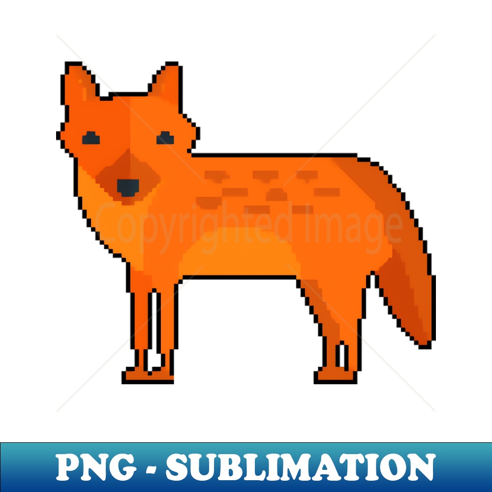 Mystical Charisma Pixel Art Fox Design for Fashion Statement - Inspire ...