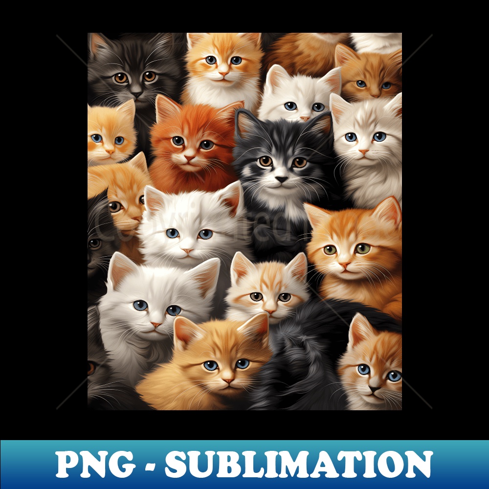 Funny Cat many cats Cute Kawaii Cat Cute eyes many kittens - | Inspire