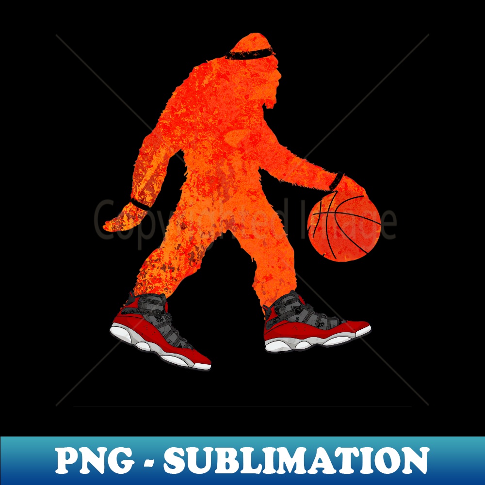 Bigfoot Basketball Player Sasquatch Funny PNG Transparent Inspire