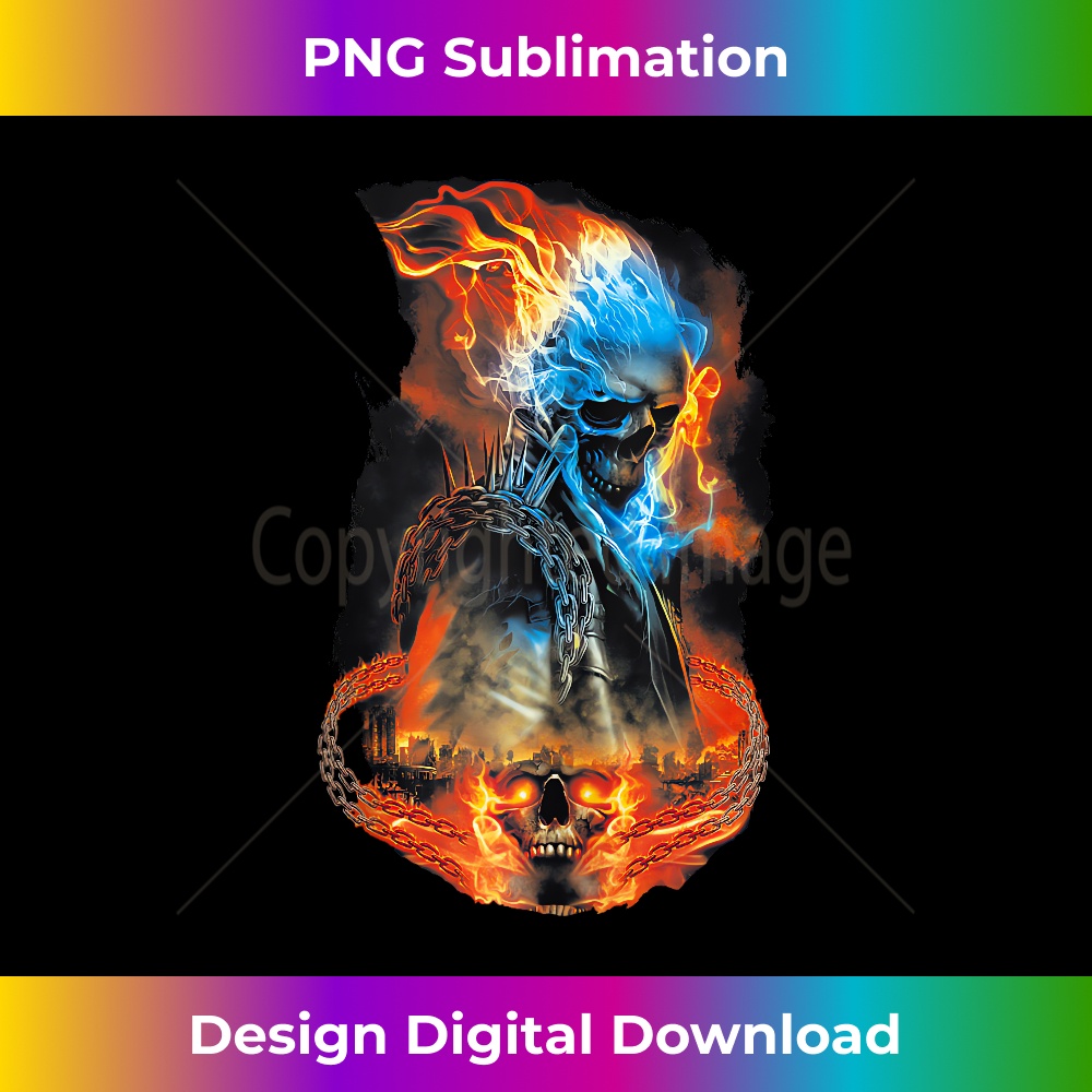 Marvel Ghost Rider City In Hellfire Portrait Tank To - Delux - Inspire ...