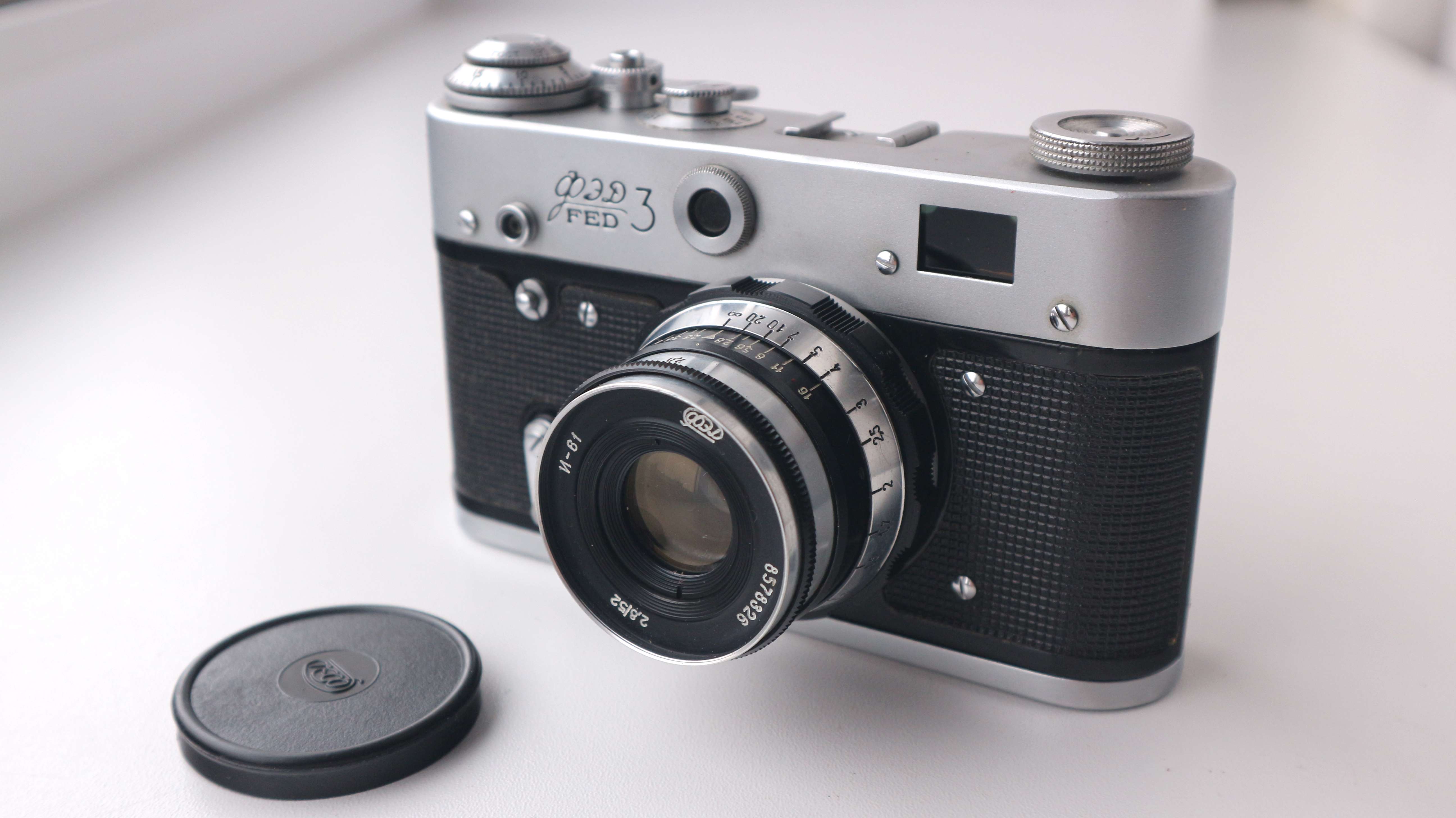Appareil-photo Du Classique 35mm. FED-2. Photo stock - Image du films