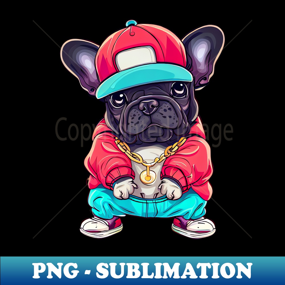 French Bulldog Rap Artist - Aesthetic Sublimation Digital Fi | Inspire ...