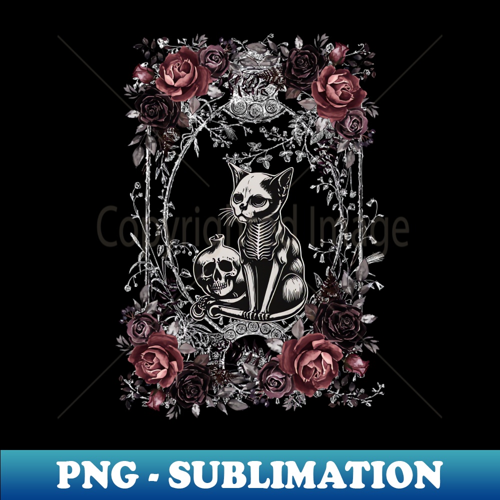 The frame of the skeleton cat - PNG Transparent Sublimation | Inspire ...