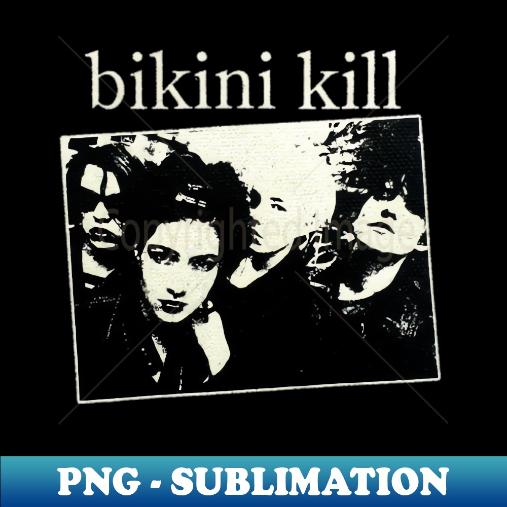 Bikini Kill Vintage Vintage Sublimation Png Download Cap Inspire