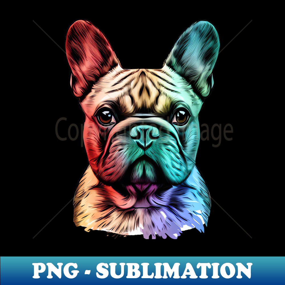 French Bulldog Splash Art HighResolution PNG Sublimation Inspire