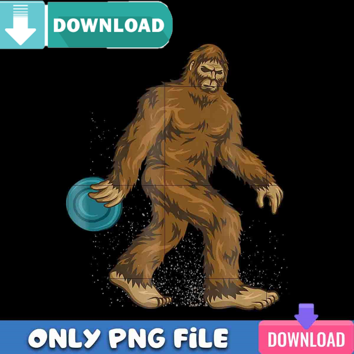 Bigfoot Disc Golf PNG Best Files Sublimation Design Download Inspire