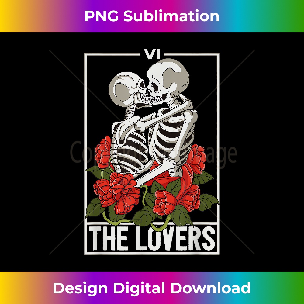 The Lovers Tarot Card Kissing Skulls Skeletons Occult Goth - | Inspire
