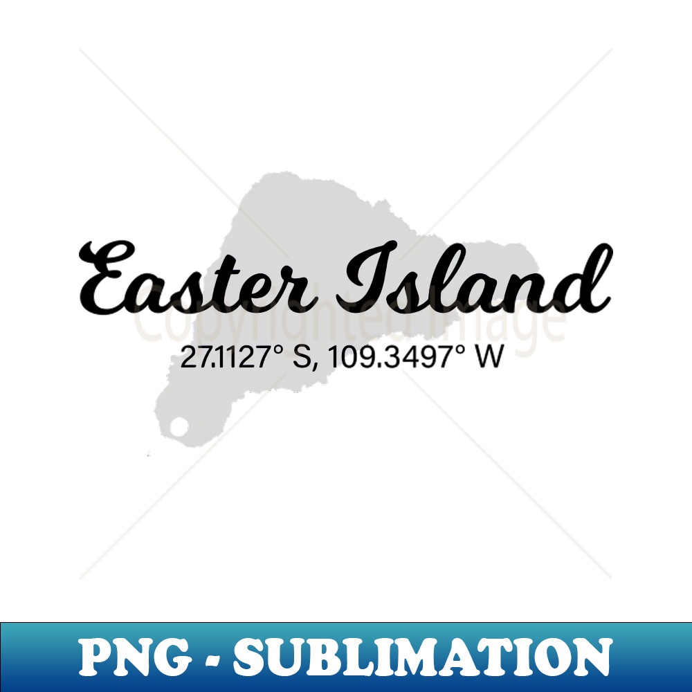 Easter Island Coordinates Tourist Design Decorative Sublim Inspire