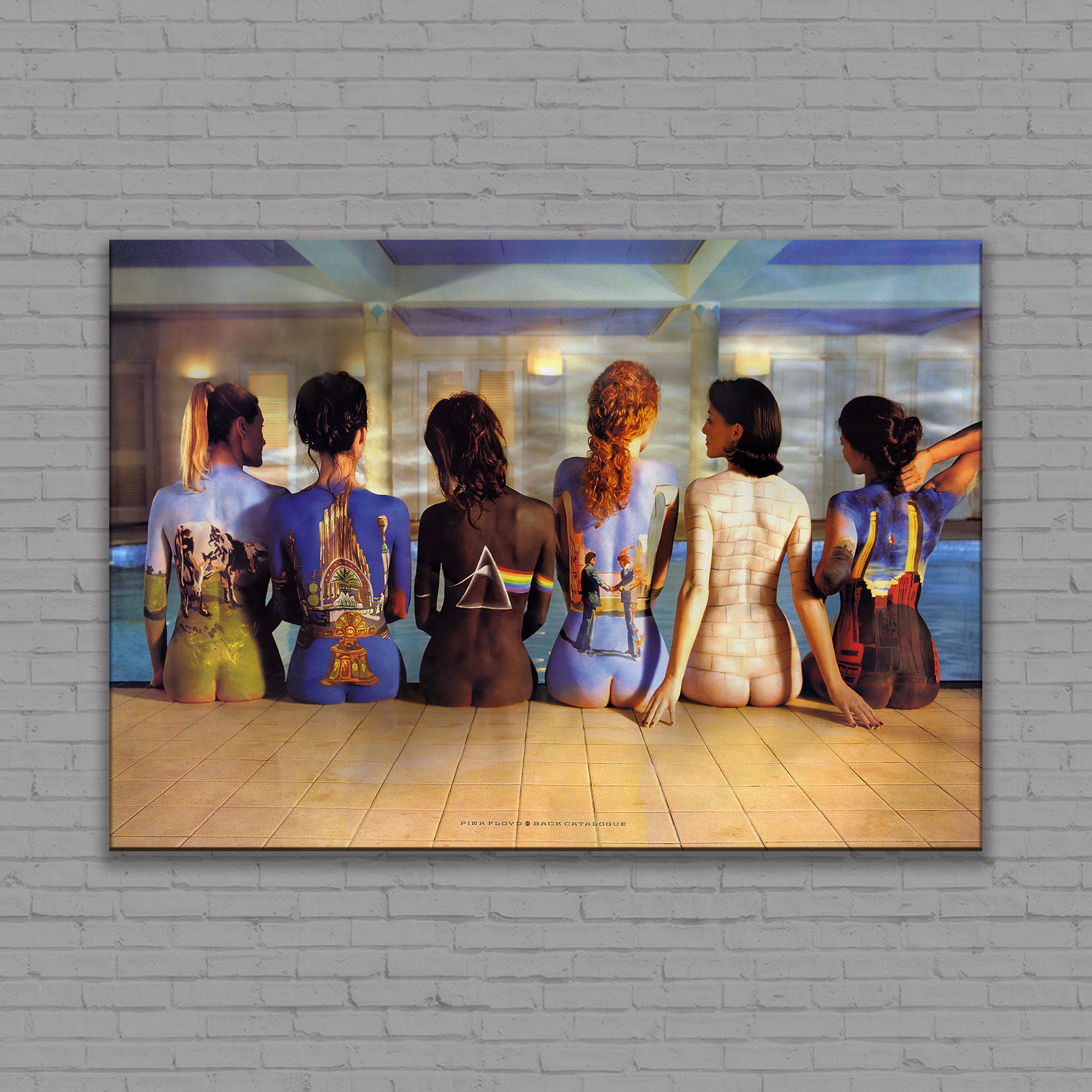 Pink Floyd Back Catalog Canvas Wall Art, High Quality Print, Inspire