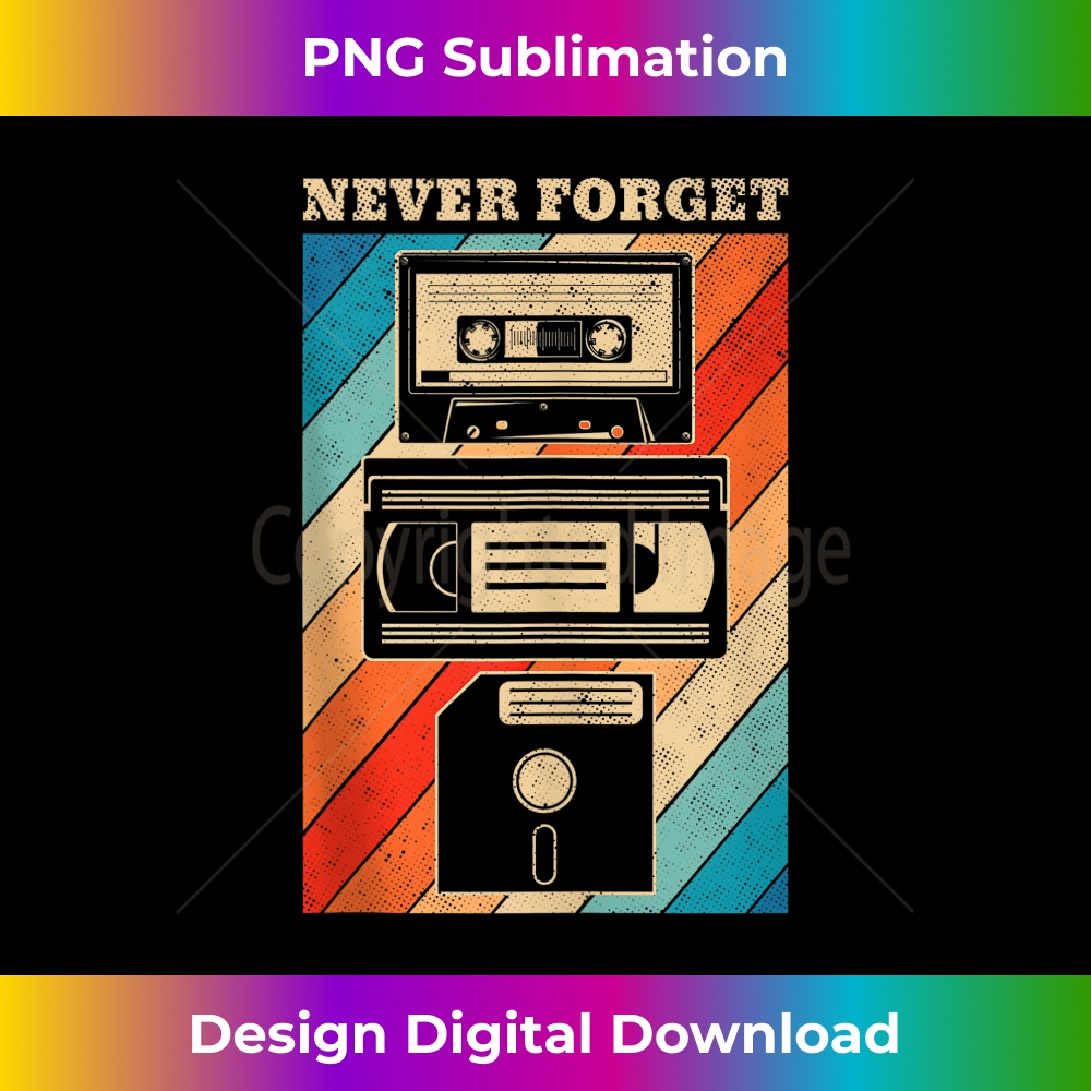Never Vintage Floppy Disk VHS Tape 90s 80s Cassette T Inspire