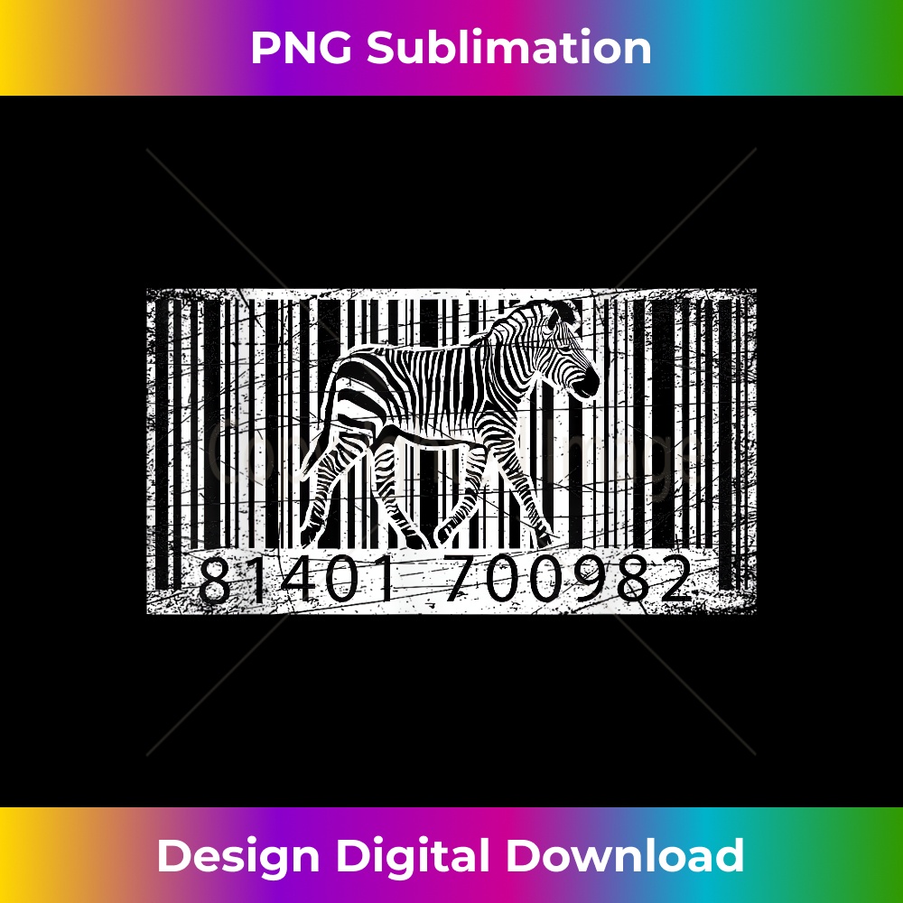 Zebra Barcode Funny Zebra - Luxe Sublimation PNG Download - - Inspire ...
