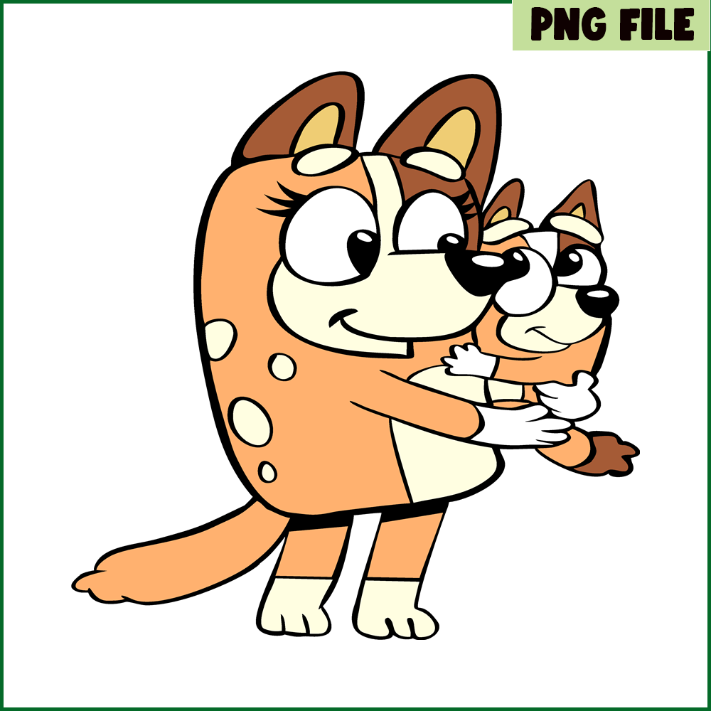 Chilli Heeler And Mom SVG PNG DXF EPS Bluey Family SVG Lovel - Inspire ...