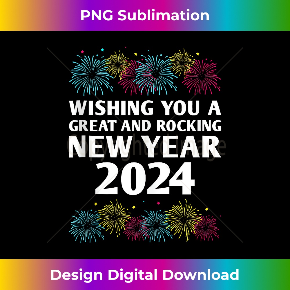 Great and Rocking New Year 2024 Motivational Quote Tank Top Inspire