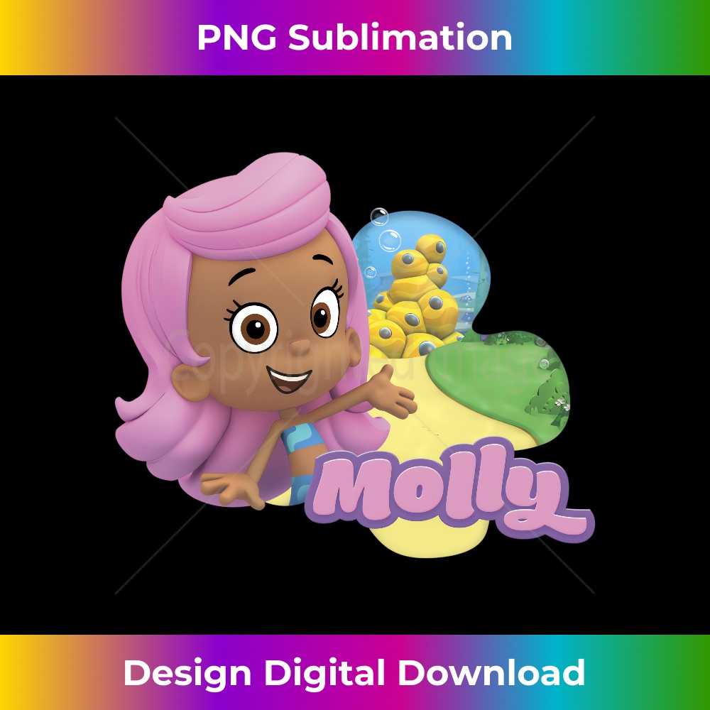 Bubble Guppies Molly Smiling Portrait Logo Poster Long Sleev | Inspire ...