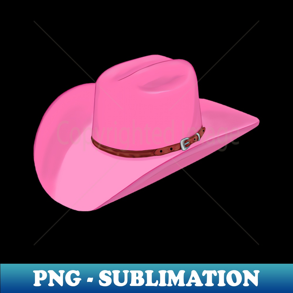 Pink Cowgirl Hat - PNG Transparent Sublimation Design - Unle | Inspire ...