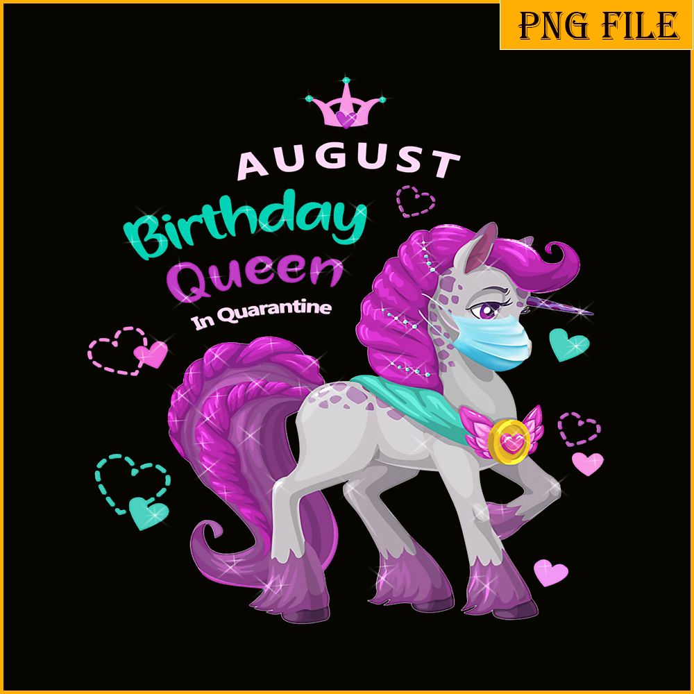 August Birthday Queen PNG, Happy Birthday PNG, Birthday Quee - Inspire ...