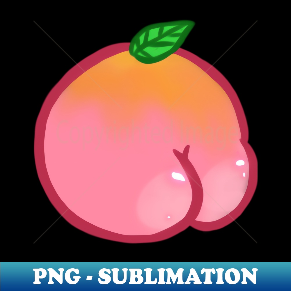 Funny Peach Butt Fruit - Stylish Sublimation Digital Downloa | Inspire ...