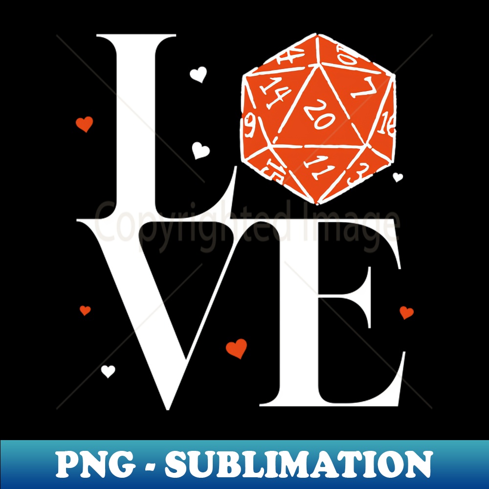 DD Love D20 - PNG Transparent Digital Download File for Subl | Inspire ...